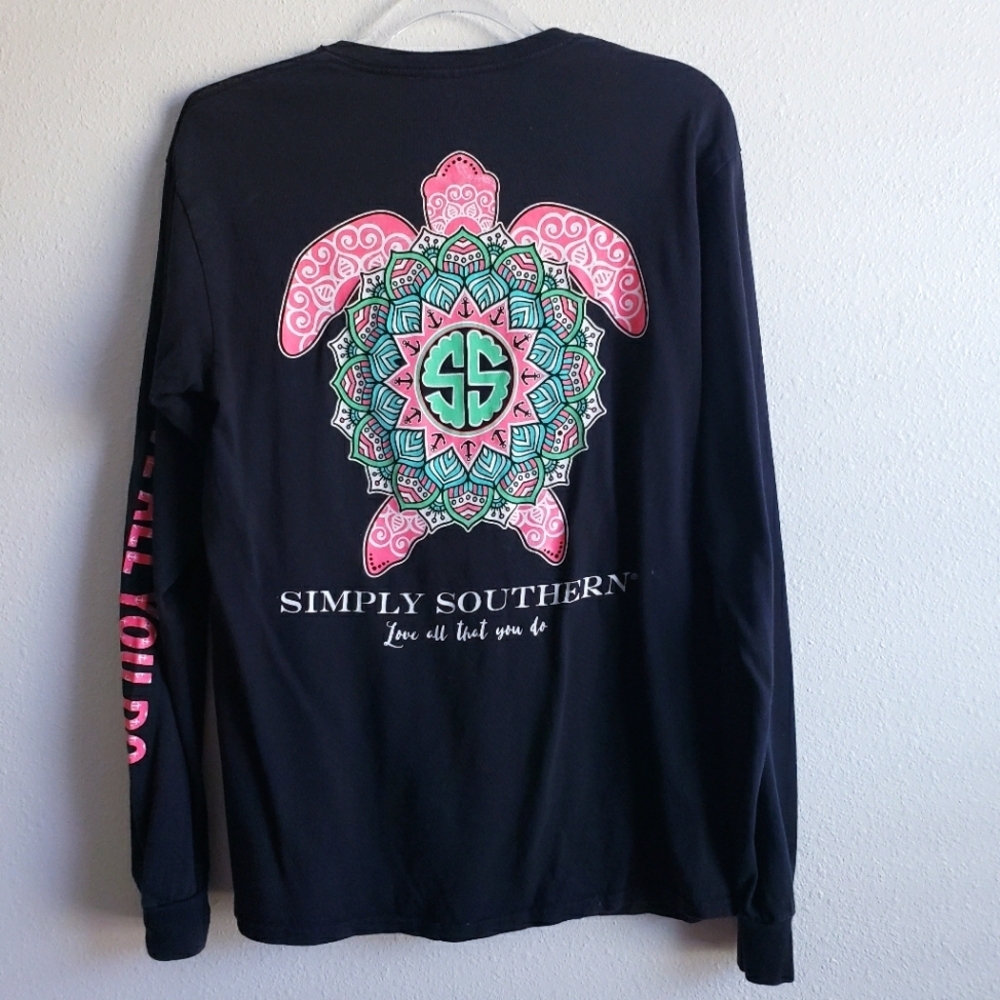 Simply Southern Long Sleeve Love All You Do Turtle T-Shirt